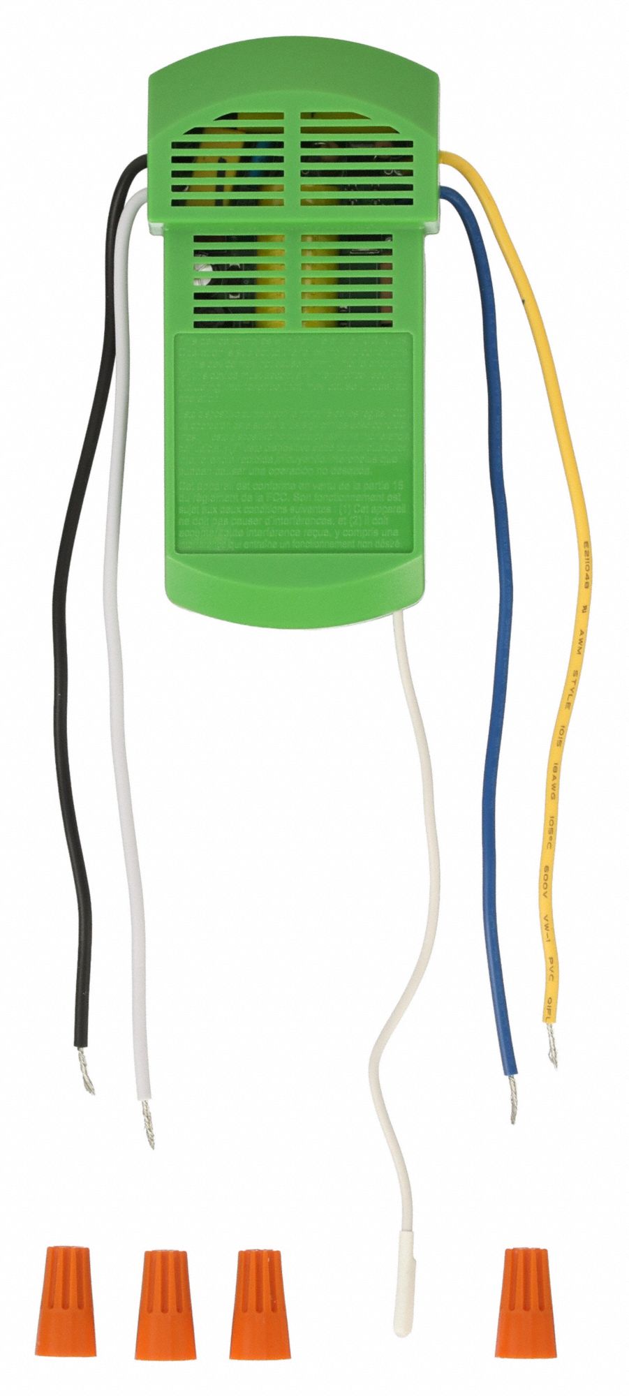 HUNTER Speed Control: Blue, 5 in Lg (MPN 99106). Key specifications — Finish: Blue; Material: Plastic; Switch Style: Touch Button; For Use With: Hunter Residential Ceiling Fans; Brand: HUNTER.