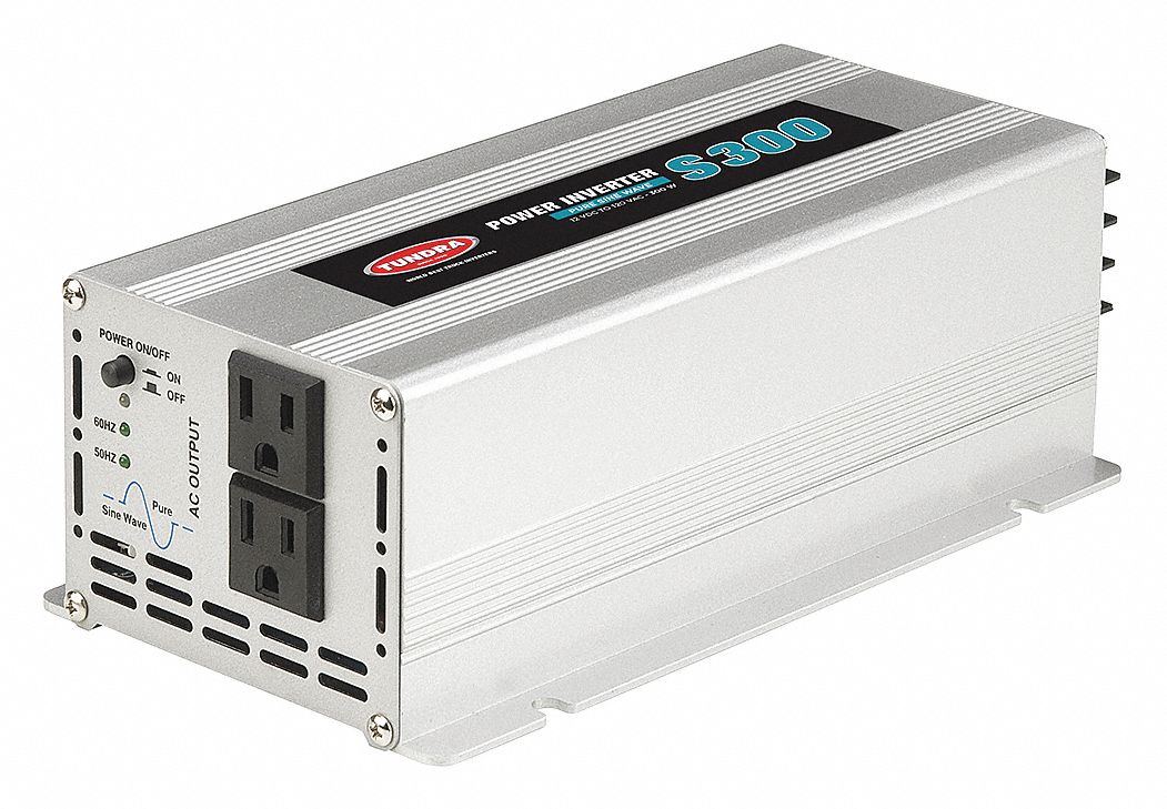 TUNDRA Inverter, Pure Sine Wave, 120VAC, 300W 45MR82S300 Grainger