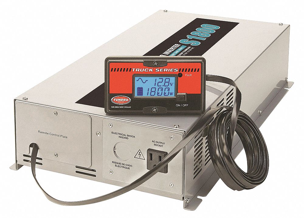 TUNDRA Inverter: Modified Sine Wave, Terminal Blocks, 2,000 W Continuous Output Power, 2 Outlets - 45MR77|M2000 - Grainger TUNDRA Inverter: Modified Sine Wave, Terminal Blocks, 2,000 W Continuous Output Power, 2 Outlets - 45MR77|M2000 - Grainger