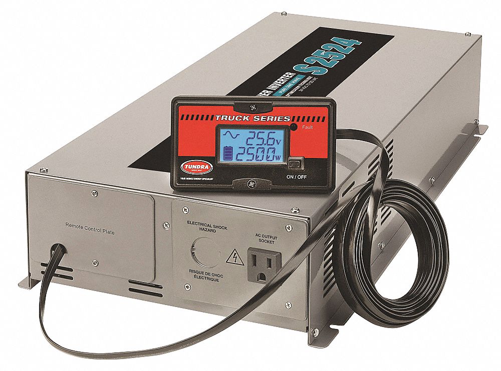 Inverter: Pure Sine Wave, Terminal Blocks, 2, 500 W Continuous Output Power, 2 Outlets, 24V DC