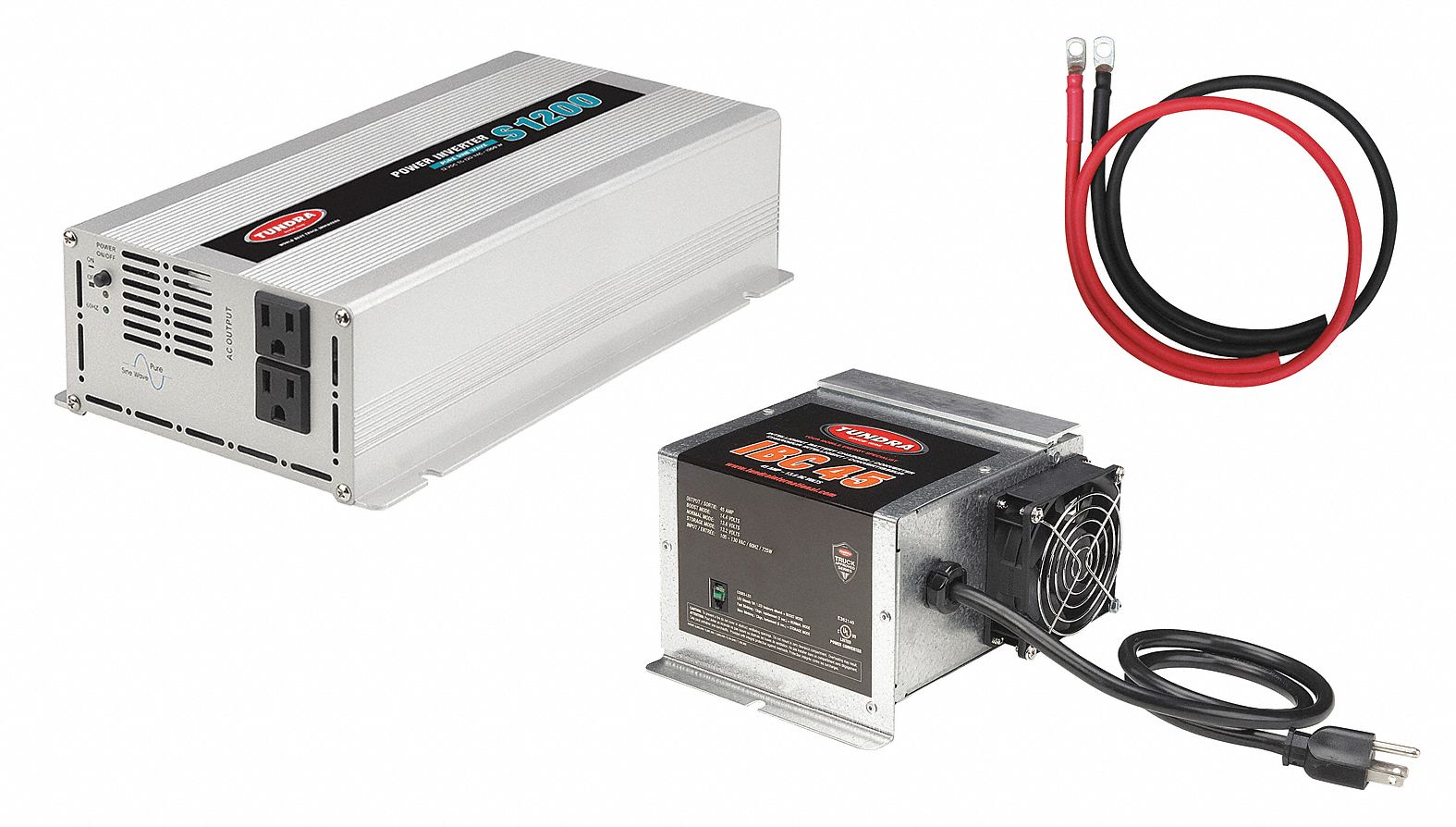 Inverter and Battery Charger: Pure Sine Wave, 2, 400 W Peak Output Power, 10.5 to 15V DC