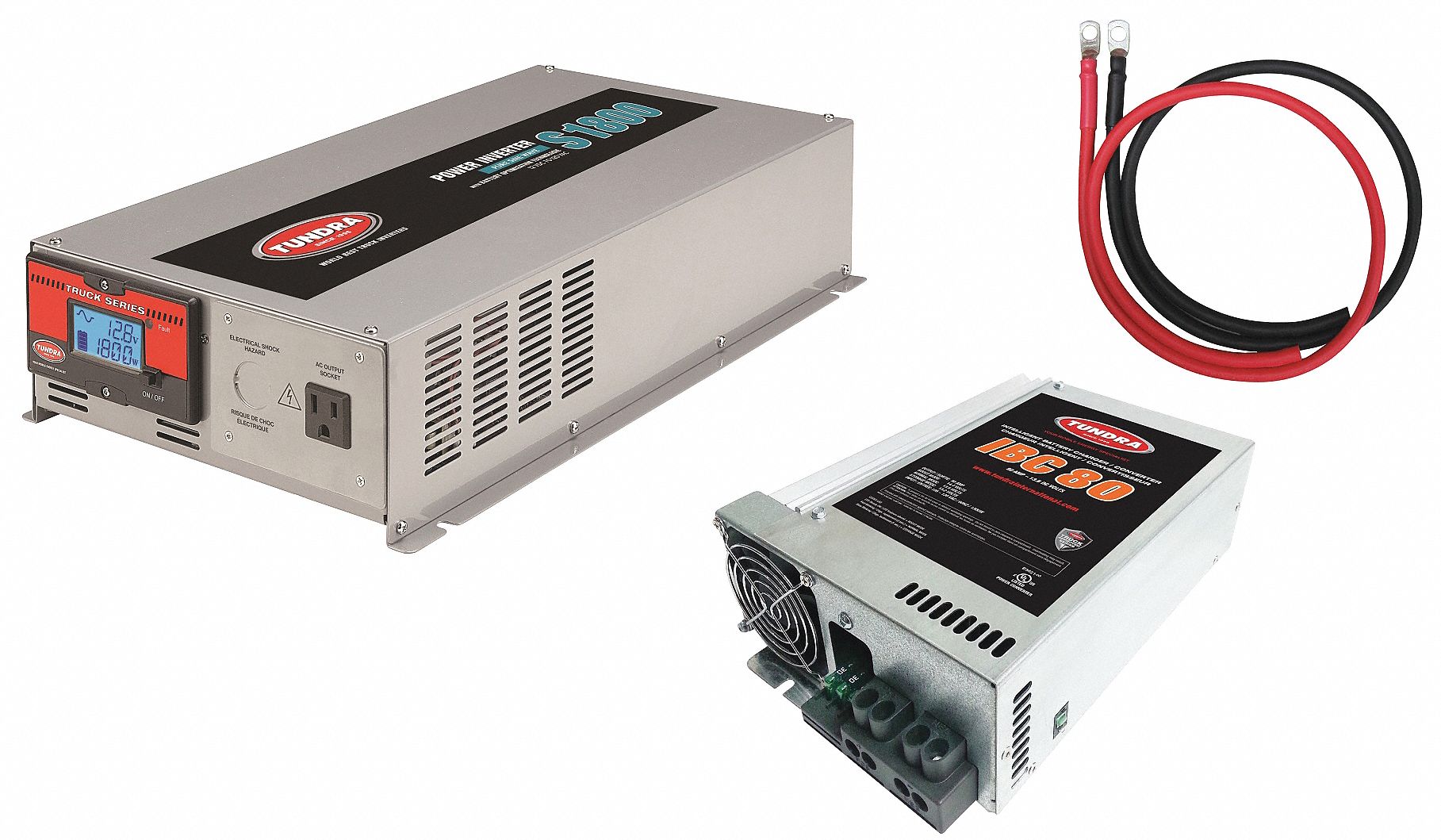 Inverter and Battery Charger: Pure Sine Wave, 3, 600 W Peak Output Power, 10.5 to 15V DC