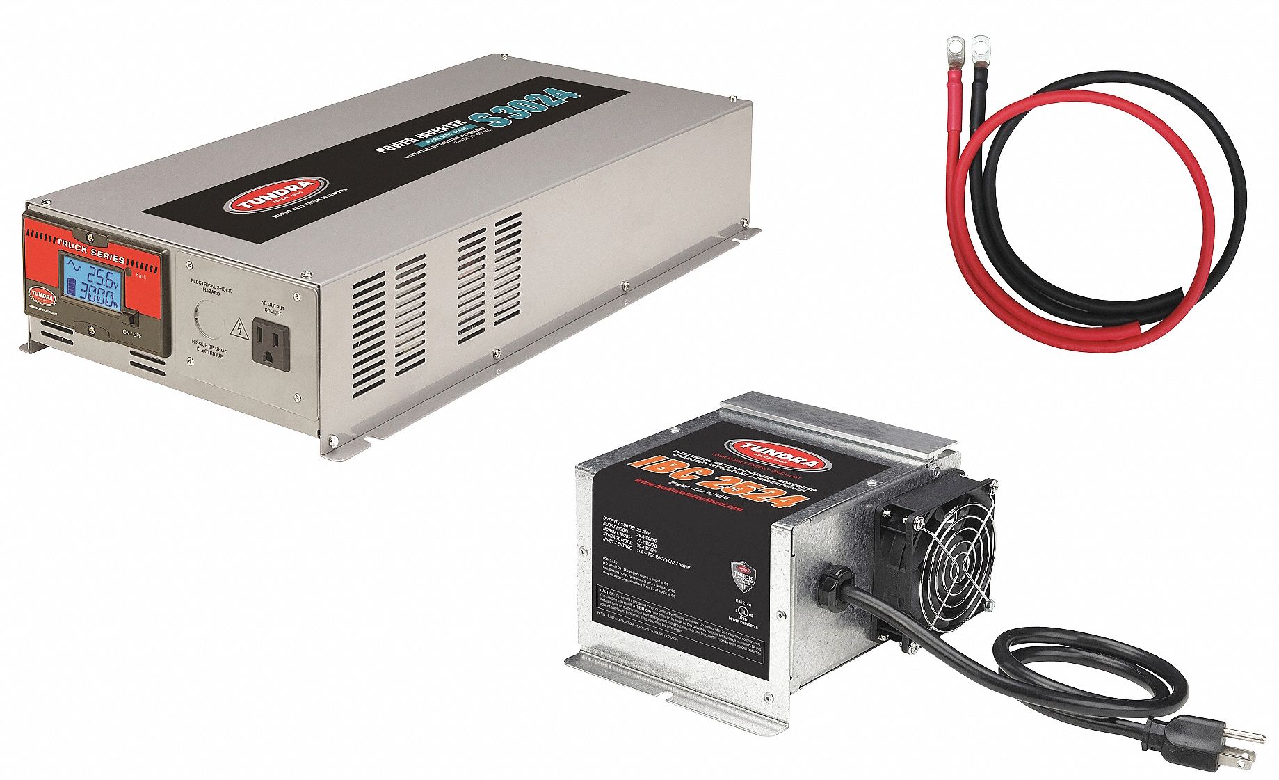 Inverter and Battery Charger: Pure Sine Wave, 6, 000 W Peak Output Power, 20 to 30V DC