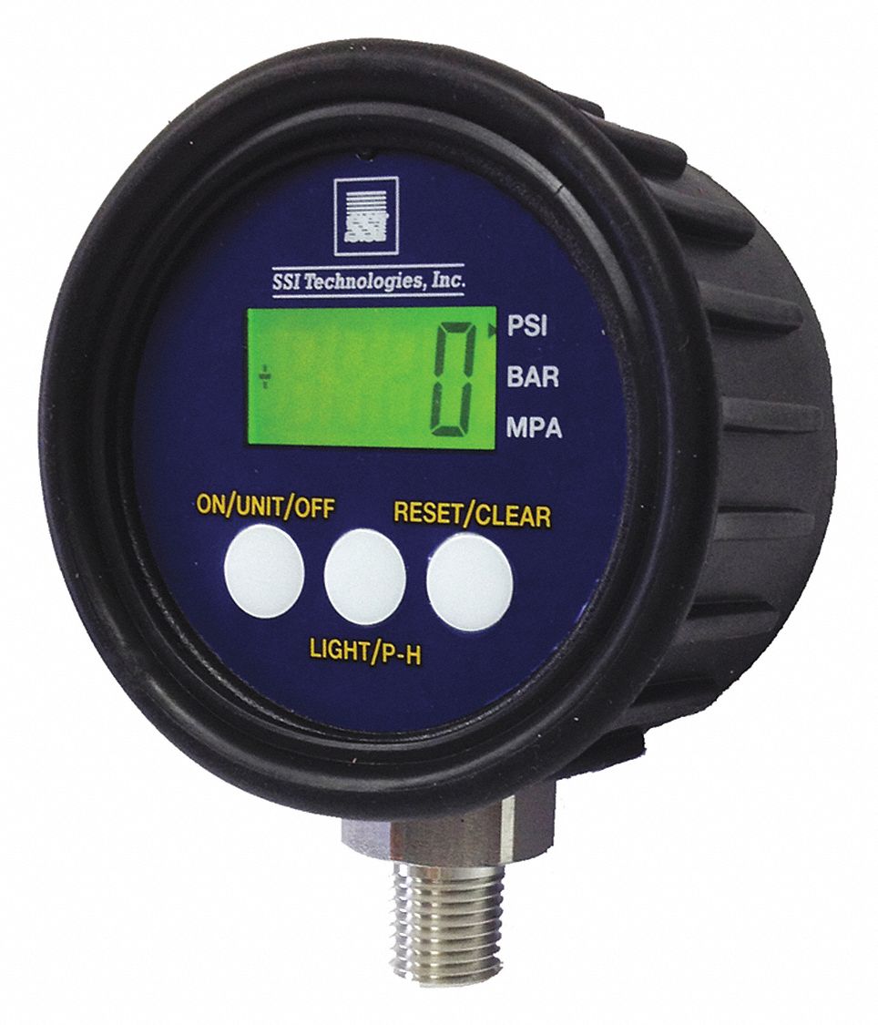 DIGITAL PRESSURE GAUGE,0 TO200PSI,MG1-9V