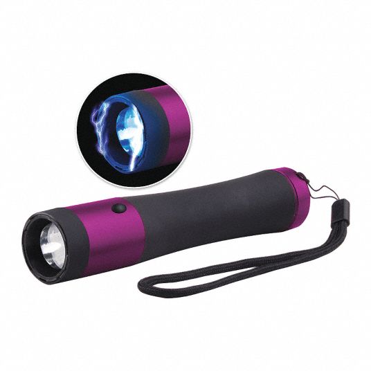 GUARD DOG SECURITY, 5 1/2 in Lg, 200 lm, Flashlight Concealed Stun Gun ...