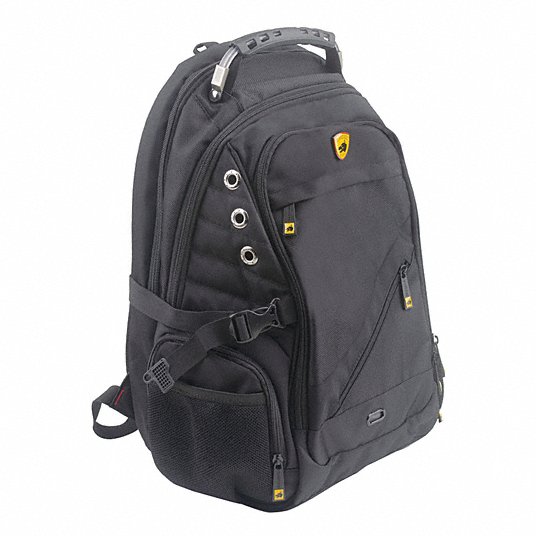 Backpack: Black, Nylon