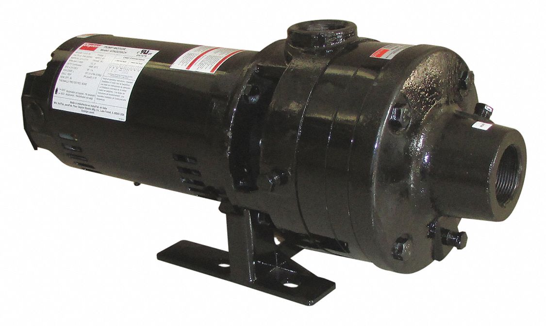 Booster Pump: 1 hp, Three Phase, 230/460V AC, 29 gpm Best Efficiency Flow, 60 psi Shut Off