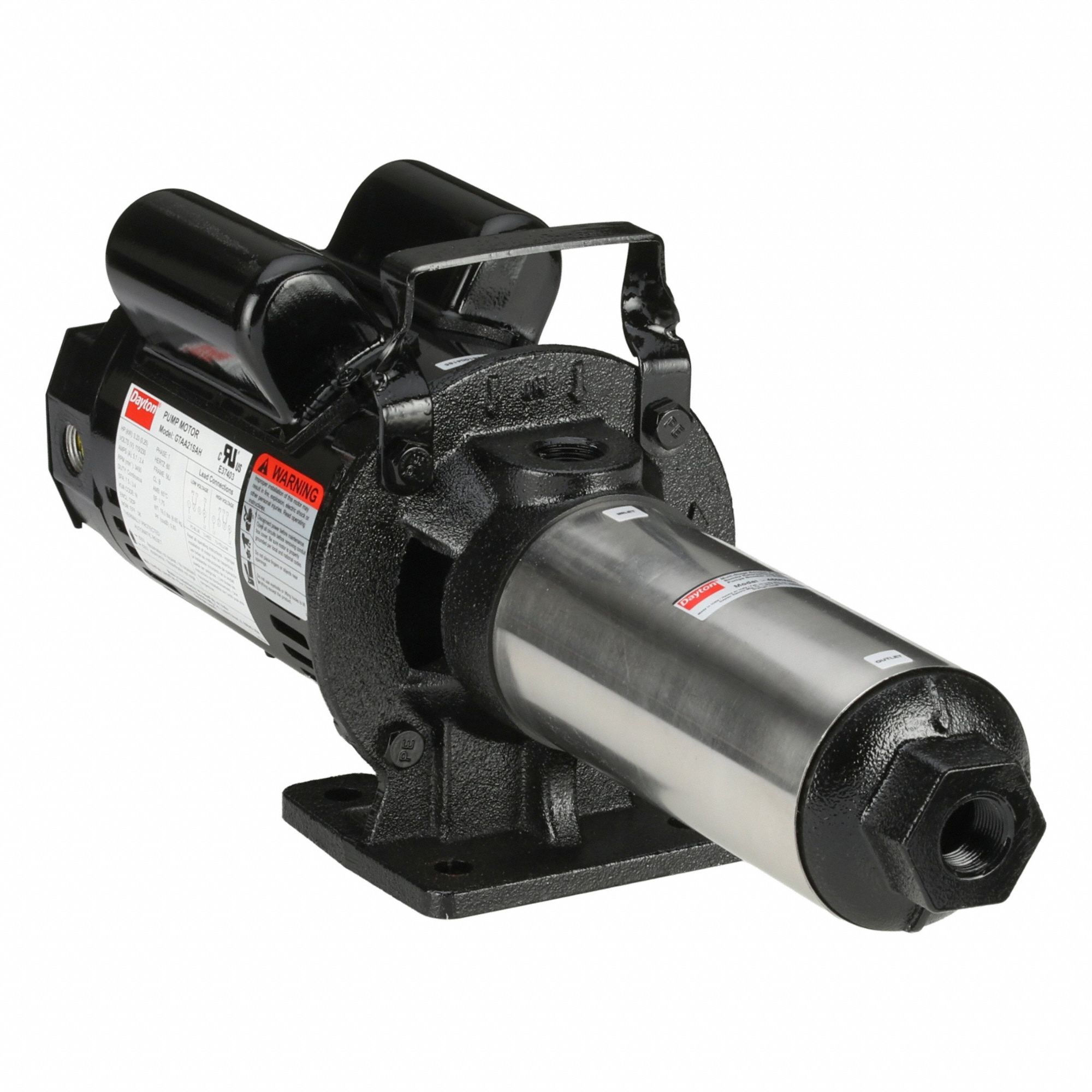 Booster Pump: 1/3 hp, Single Phase, 115/230V AC, 3 gpm Best Efficiency Flow, 90 psi Shut Off