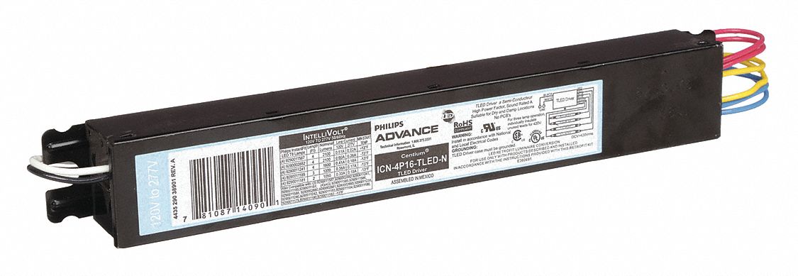 LED Driver: 3_4 Bulbs Supported, 120 to 277V AC, 420V DC, 0.25 A, 21 W Power Output - Min