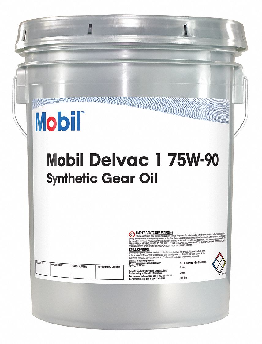 Gear Oil: Synthetic, SAE Grade 75W-90, 5 gal, Pail Gear Oil: Synthetic, SAE Grade 75W-90, 5 gal, Pail