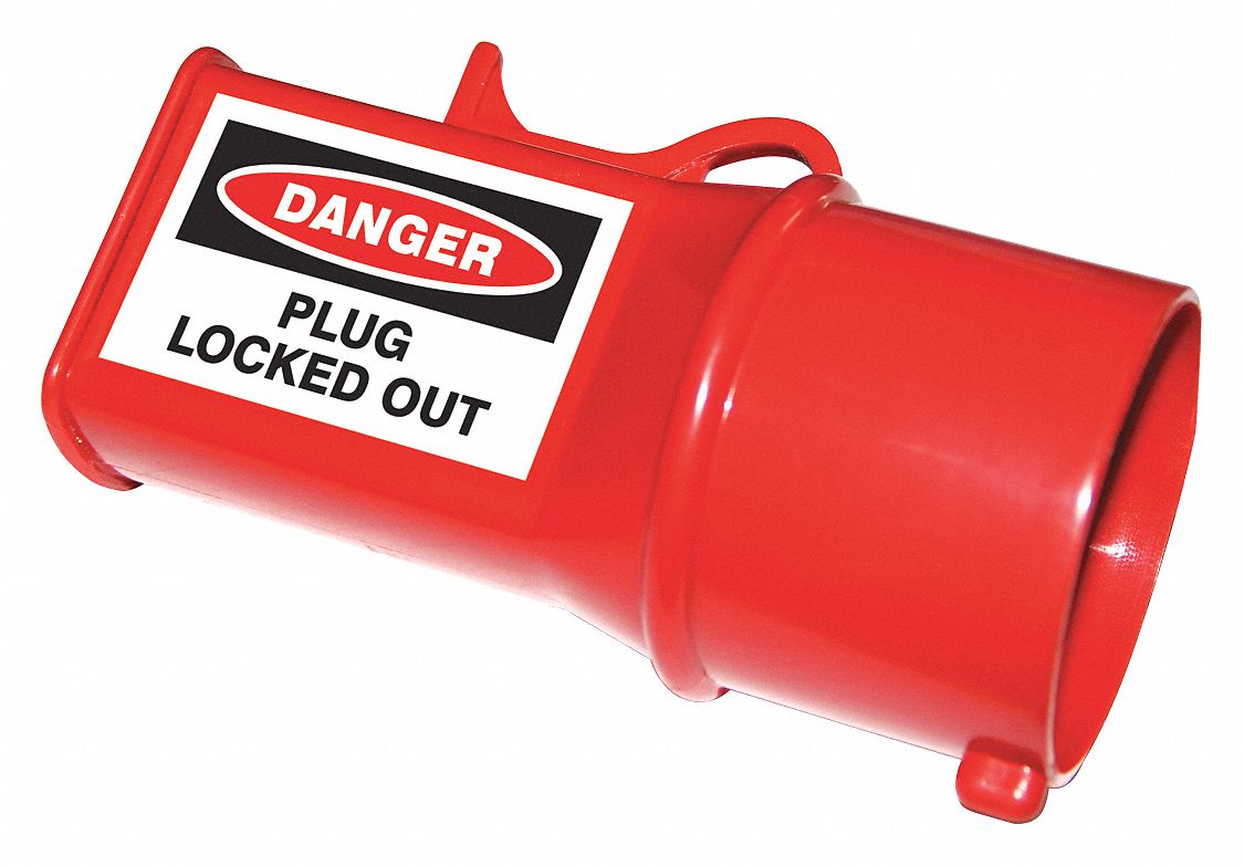 PLUG LOCKOUT,FEMALE PIN SLEEVE,RED