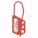 LOCKOUT HASP, RED, 4 IN L, NYLON