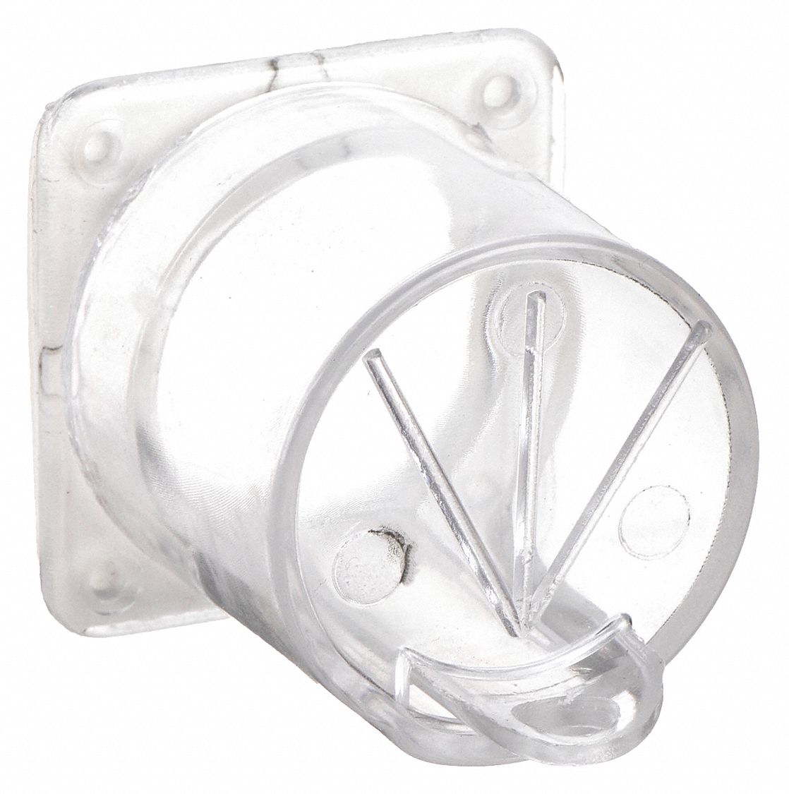 PUSH BUTTON LOCKOUT, HANDLE TYPE, 1 PADLOCK, 120/277 VOLT, 3 X 3 1/2 X 3 ½ IN, CLEAR, PLASTIC