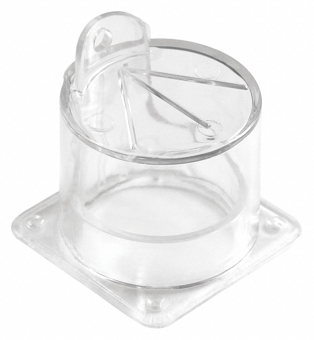 Push Button Lockout Clear 44.5mm Dia.