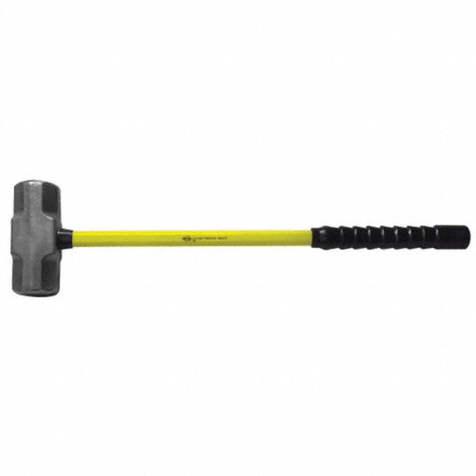 NUPLA Double Face Sledge Hammer, 16 lb Head Weight, 2 7/8 in Head Width, 32 in Overall Length