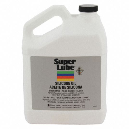 SUPER LUBE, Silicone Oil, 1 gal, Hydraulic Oil - 45NA66