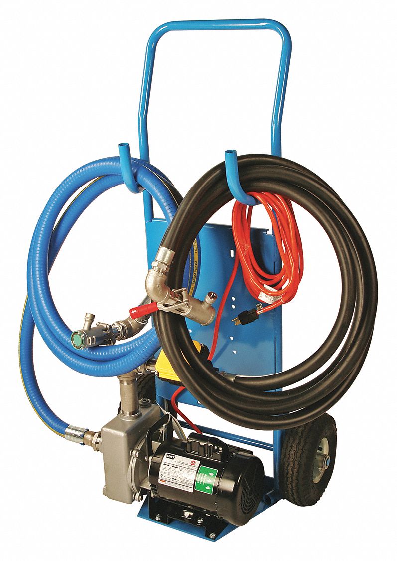 Electric Drum Pump: 115 V AC, 1 hp HP, 316 Stainless Steel, 30 gpm Max. Flow Rate