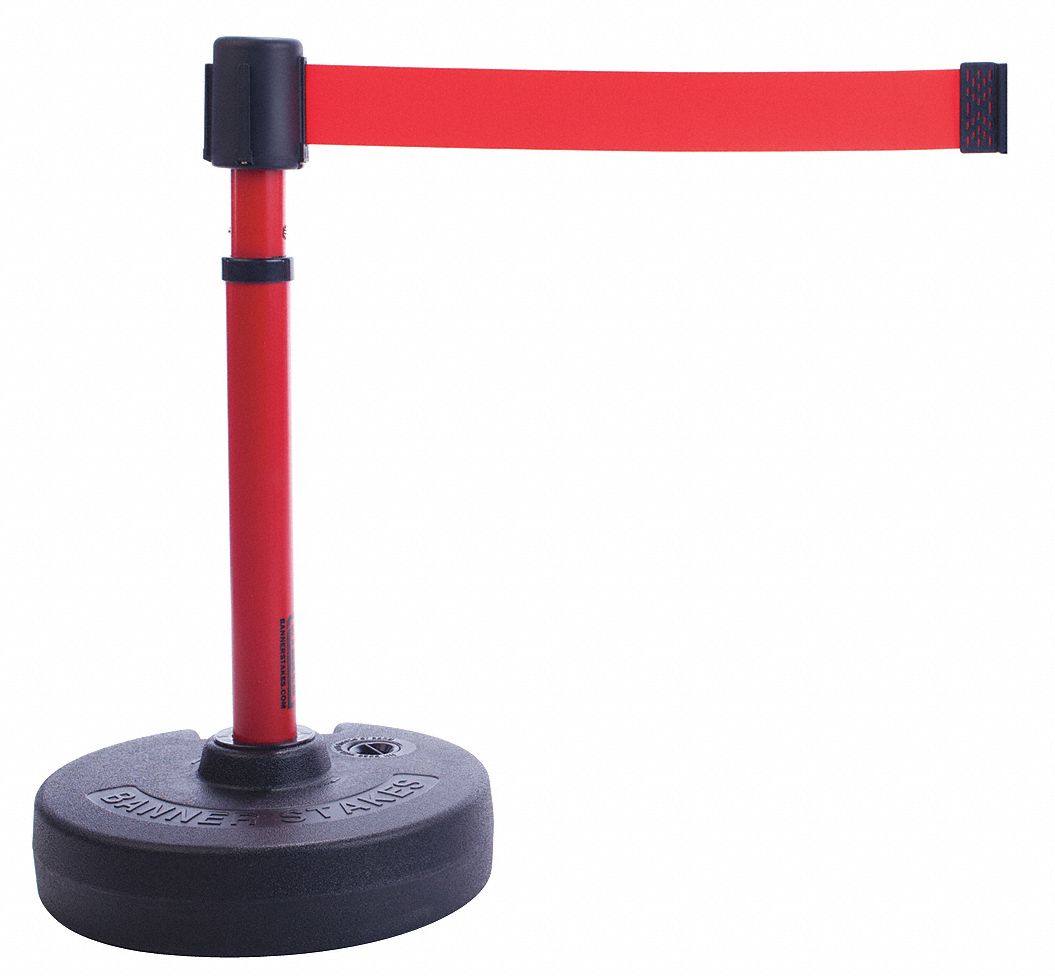 PLUS Barrier System, Red, 15 ft. L