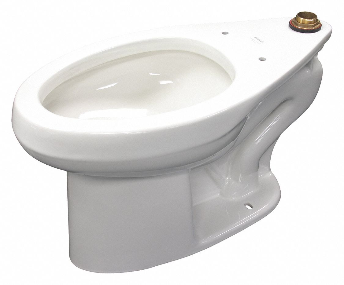 KOHLER Elongated, Floor, Flush Valve, Toilet Bowl, 1.1, 1.28, 1.6