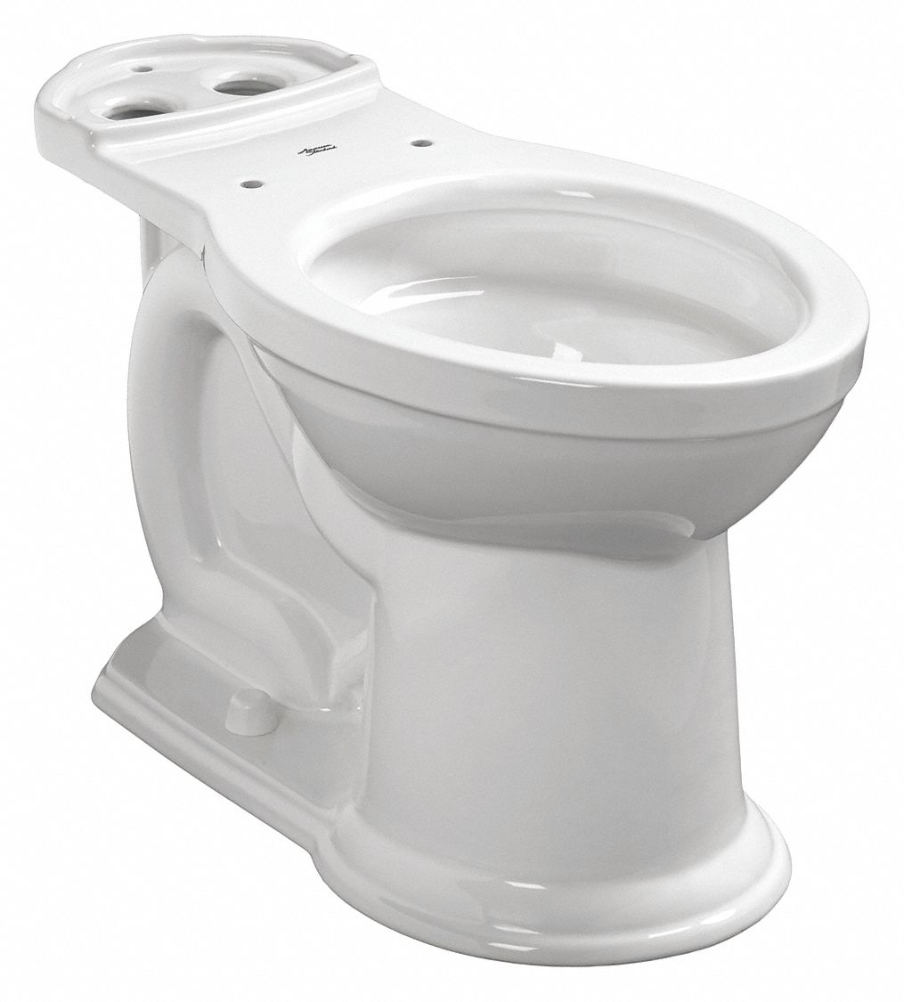 AMERICAN STANDARD Elongated, Floor, Gravity Fed, Toilet Bowl, 1.28