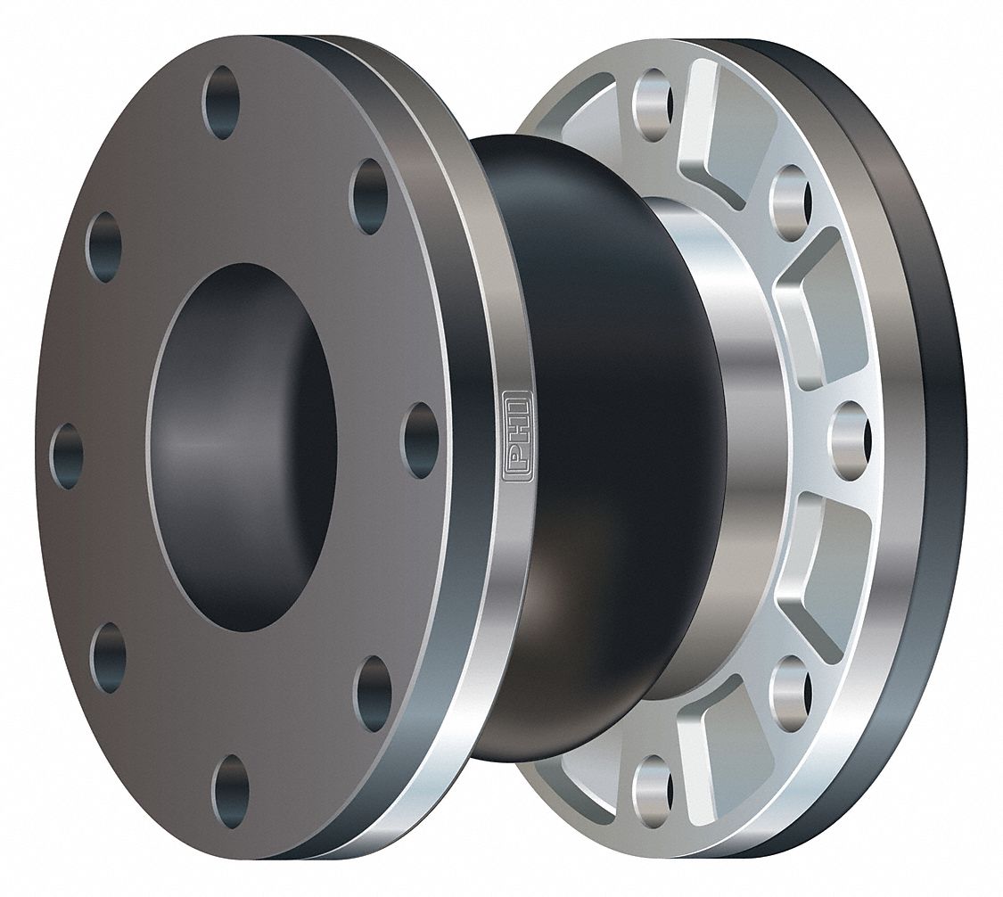 GRAINGER APPROVED 4 in Pipe Size Wide Arch EPDM Expansion Joint, 50 to