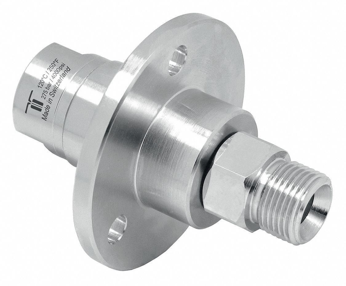 Straight, NickelPlated Brass, Rotary Union 45NF3535.163 Grainger