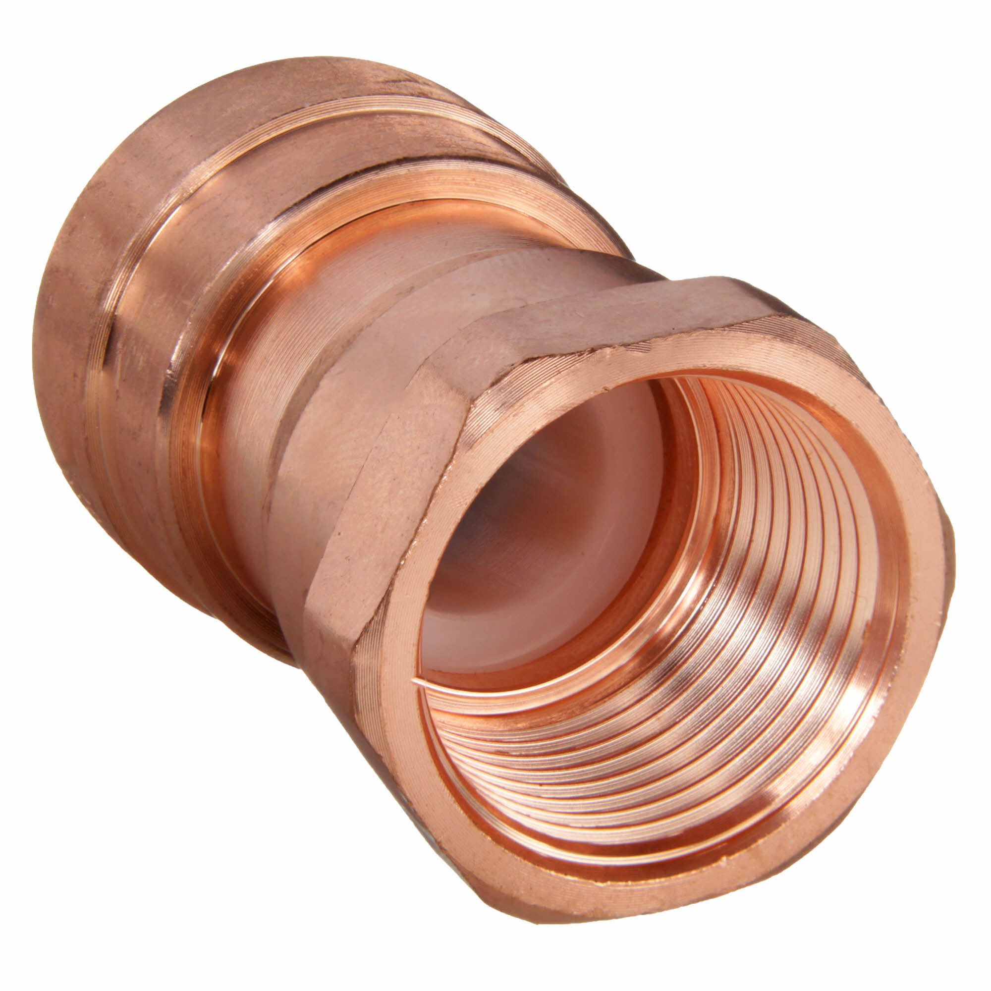 PROLINE Copper Copper Push Fit Adapter, 1/2 in Tube Size 45NF98650