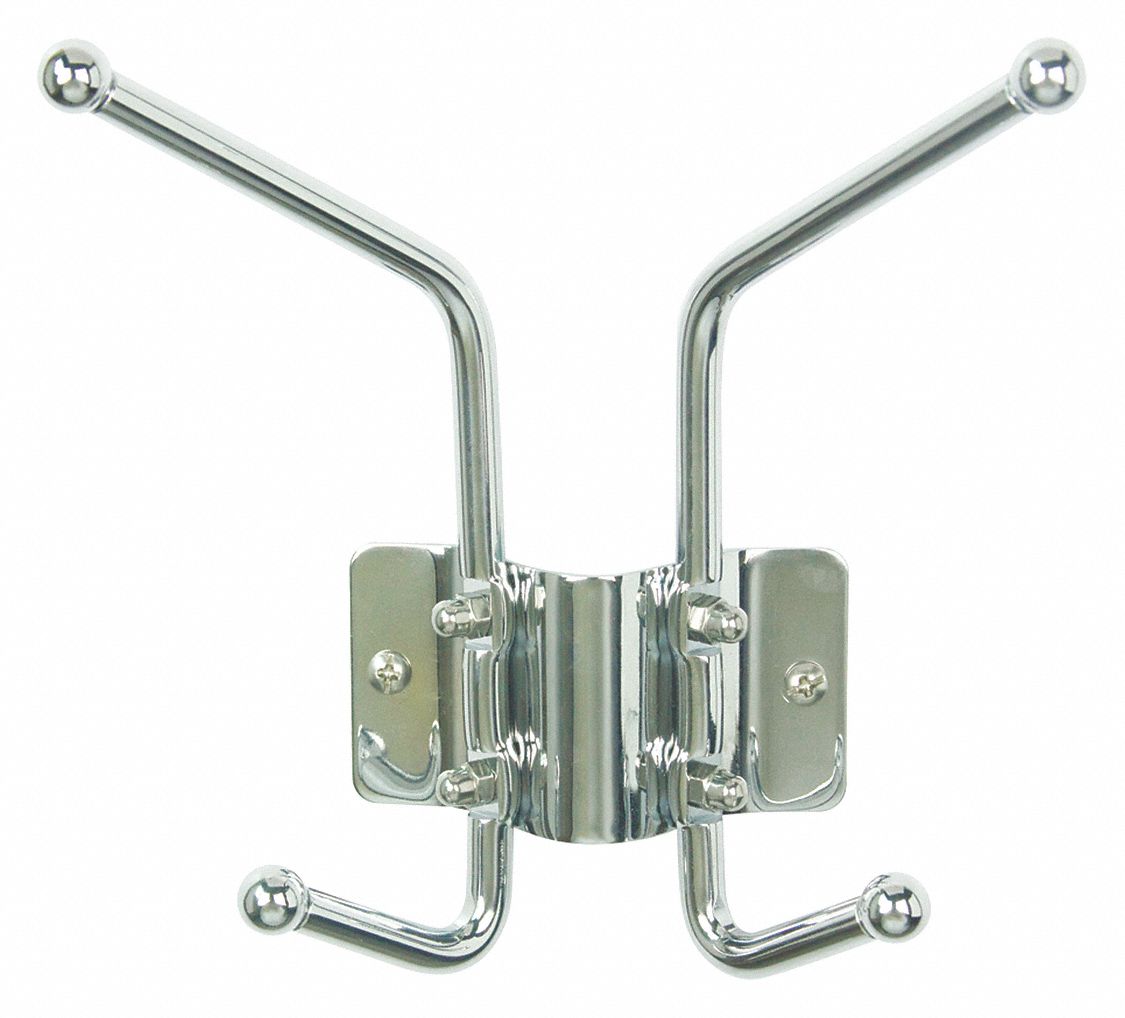 7 1/16 in, 3 in Dp, Coat Rack 45NG7445NG74 Grainger