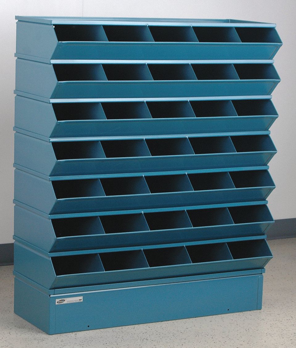 J4601 Sectional Bin Unit 35 Blue 44-1/2 in H