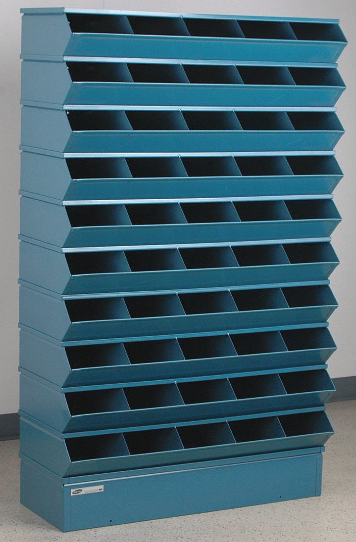STACKBIN, 37 in x 13 in x 60 in, Std, Sectional Stacking Bin Unit
