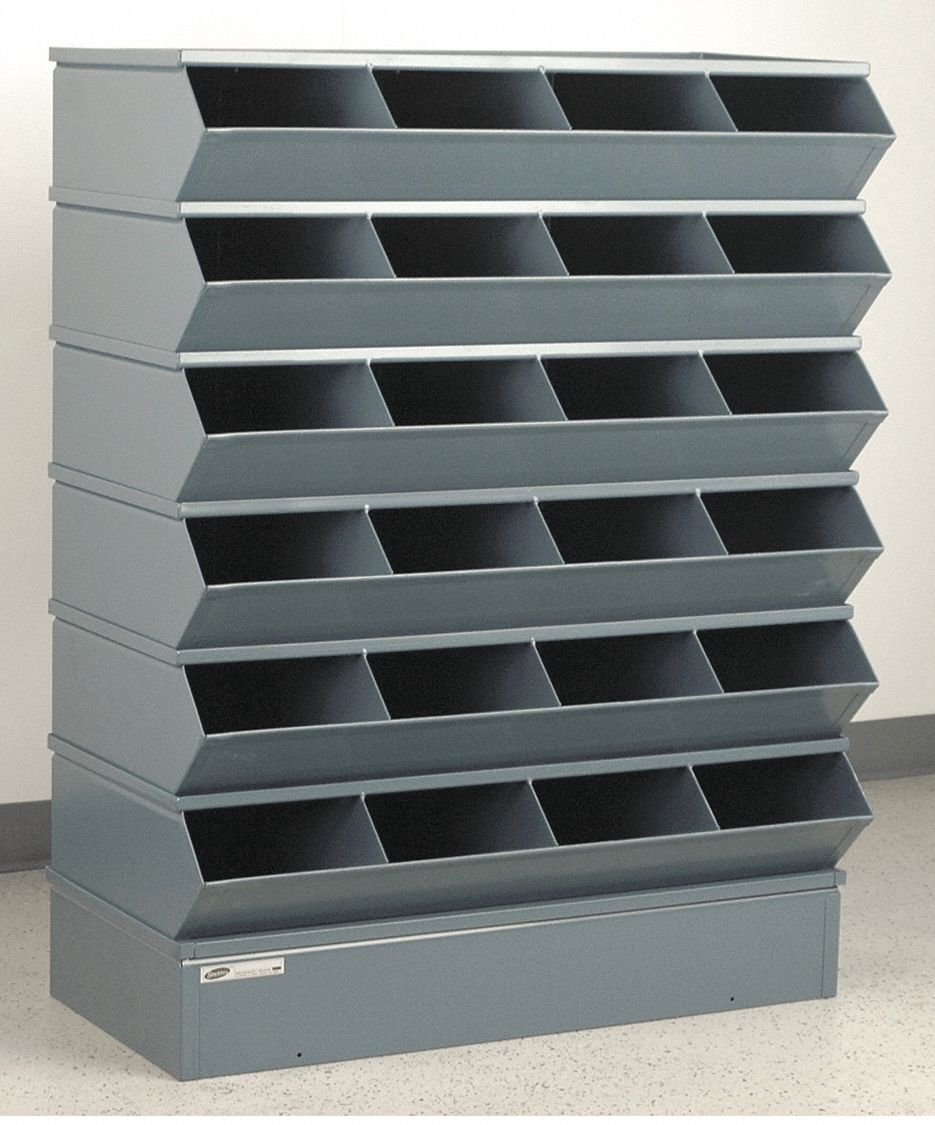 STACKBIN, 37 in x 15 in x 51 in, Std, Sectional Stacking Bin Unit