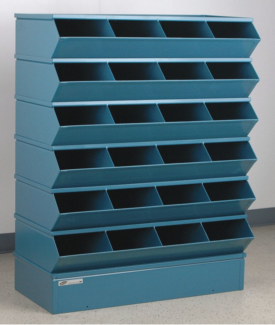 J4607 Sectional Bin Unit 24 Blue 47-1/2 in H