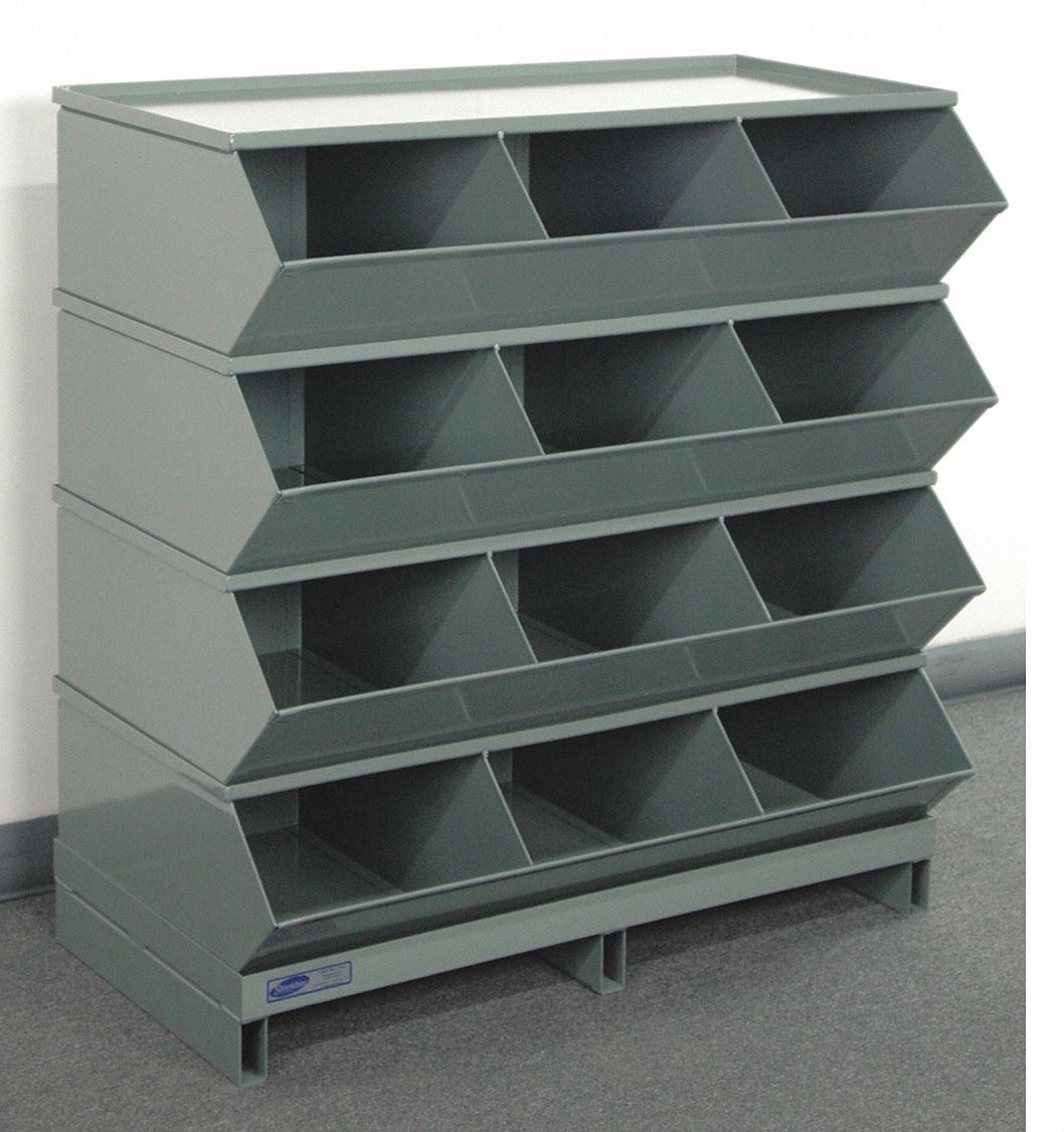 STACKBIN, 37 in x 20 1/2 in x 38 in, Pallet, Sectional Stacking Bin
