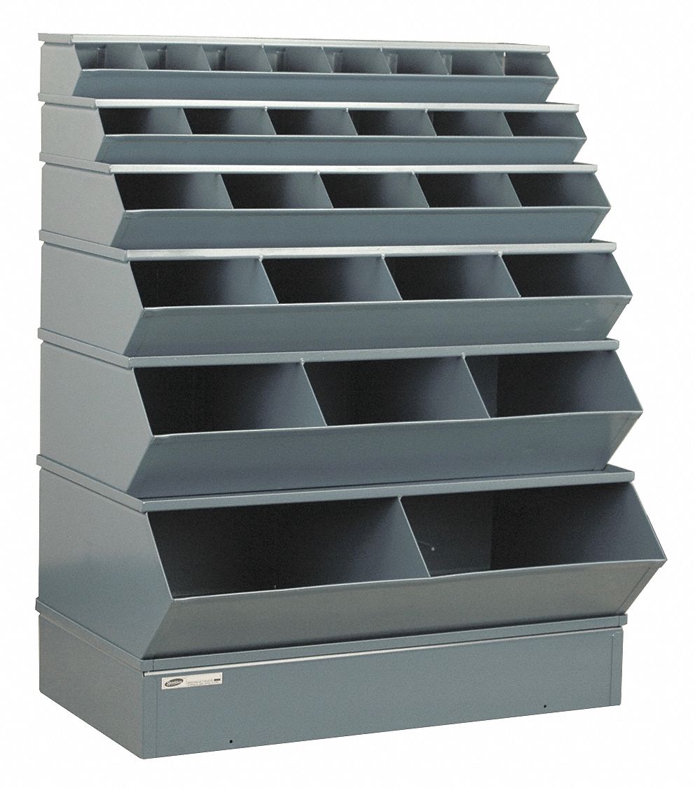 STACKBIN, 37 in x 24 in x 53 in, Std, Sectional Stacking Bin Unit