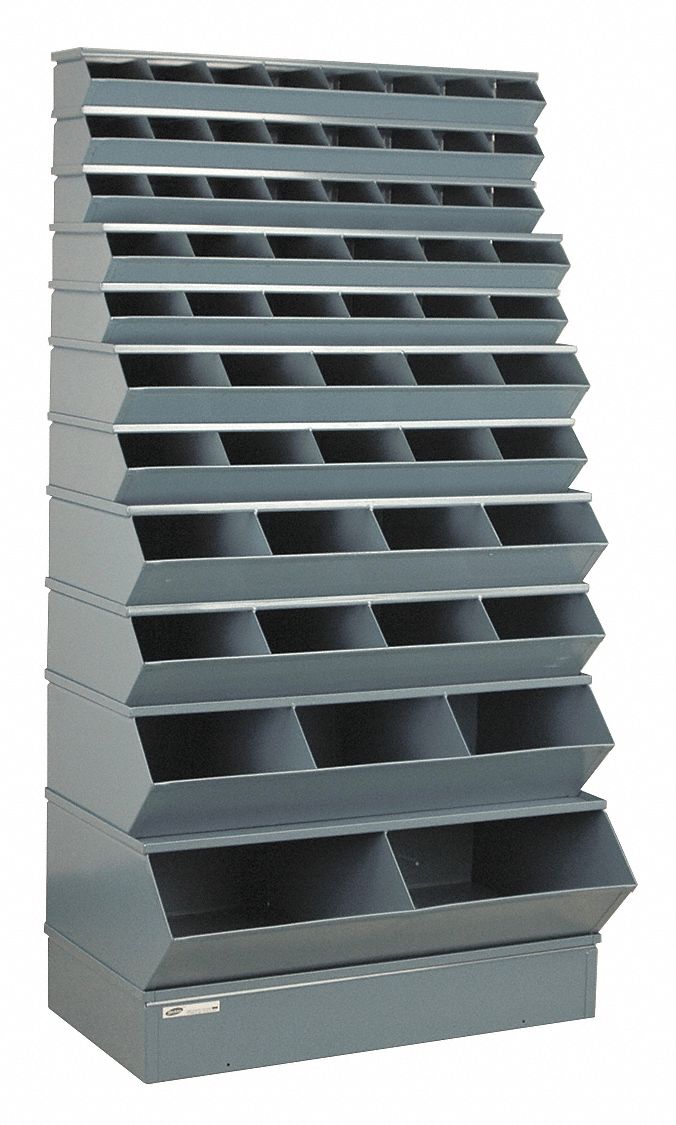STACKBIN, 37 in x 24 in x 76 in, Std, Sectional Stacking Bin Unit