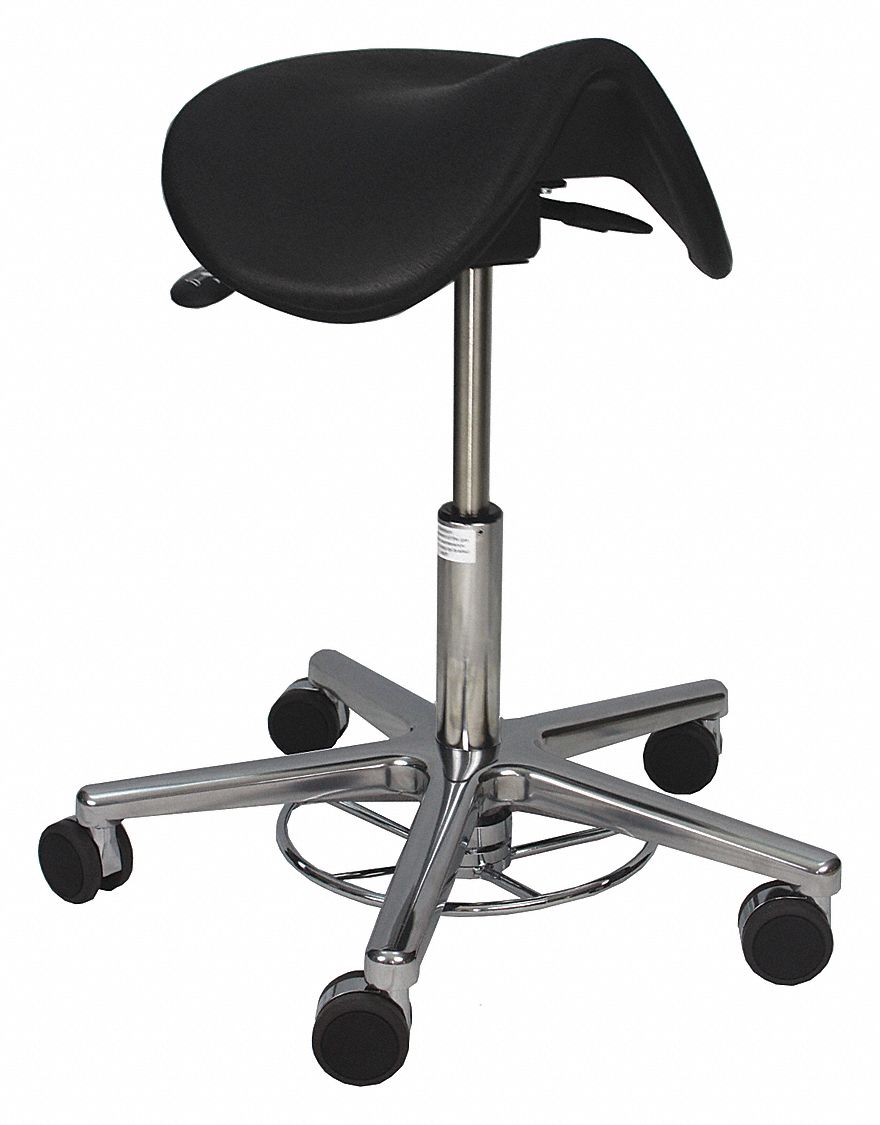 Cleanroom Pneumatic Stool: 300 lb Wt Capacity, 20 in to 25 in, 18 in Seat Dp, 15 in Seat Wd