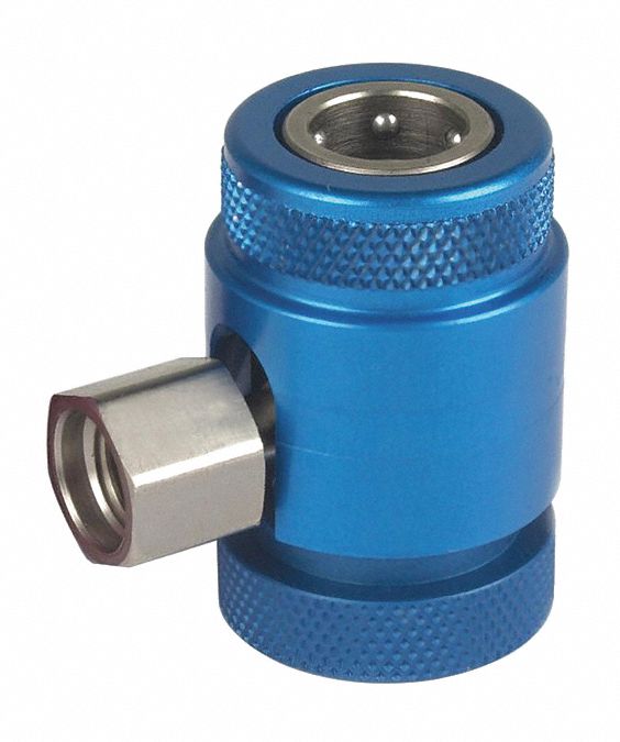 R1234yf A/C Low Side Coupler: Automotive A/C, Aluminum, 2 Pieces, 4 in Outside Dia, 5 in