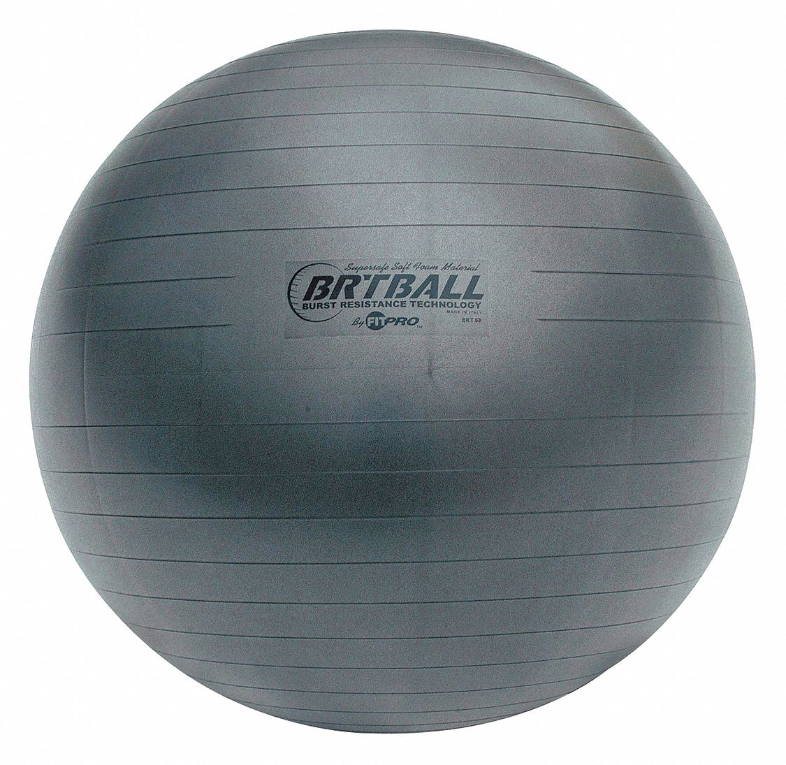 Exercise Ball: 20.87 in Overall Dia, Gray, For 61 to 66 in User Ht, Flexton Silpower