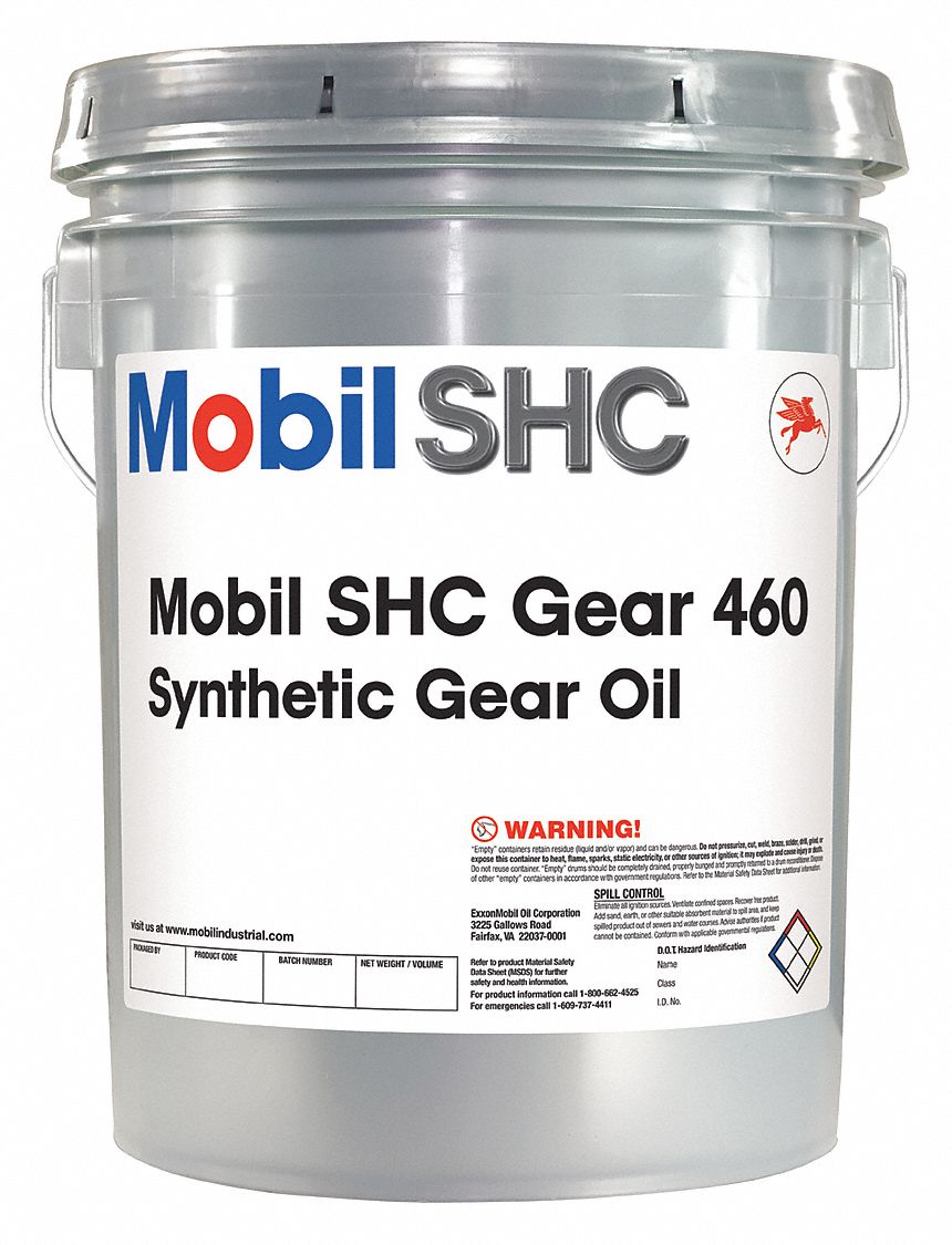MOBIL, SHC Gear 460, 5 gal, Gear Oil 45NM34121328 Grainger