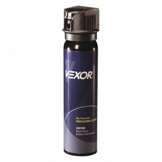 VEXOR Pepper Spray, 4.4 oz., 0.67 Capsaicin 45NT26V00674FTC Grainger
