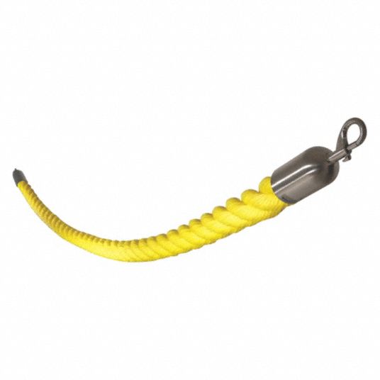 VISIONTRON, Yellow, 12 ft Overall Lg, Barrier Rope - 45NT96|843YW144SE ...