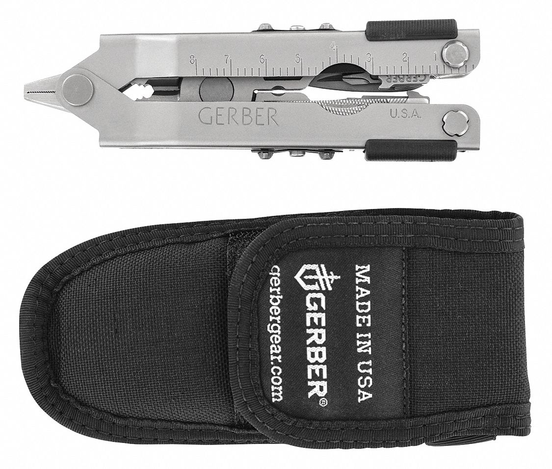 GERBER Multi-Tool: Multi-Tool Plier, 14 Tools, 14 Functions, 4 7/8 in  Closed Lg, 6 1/2 in Open Lg