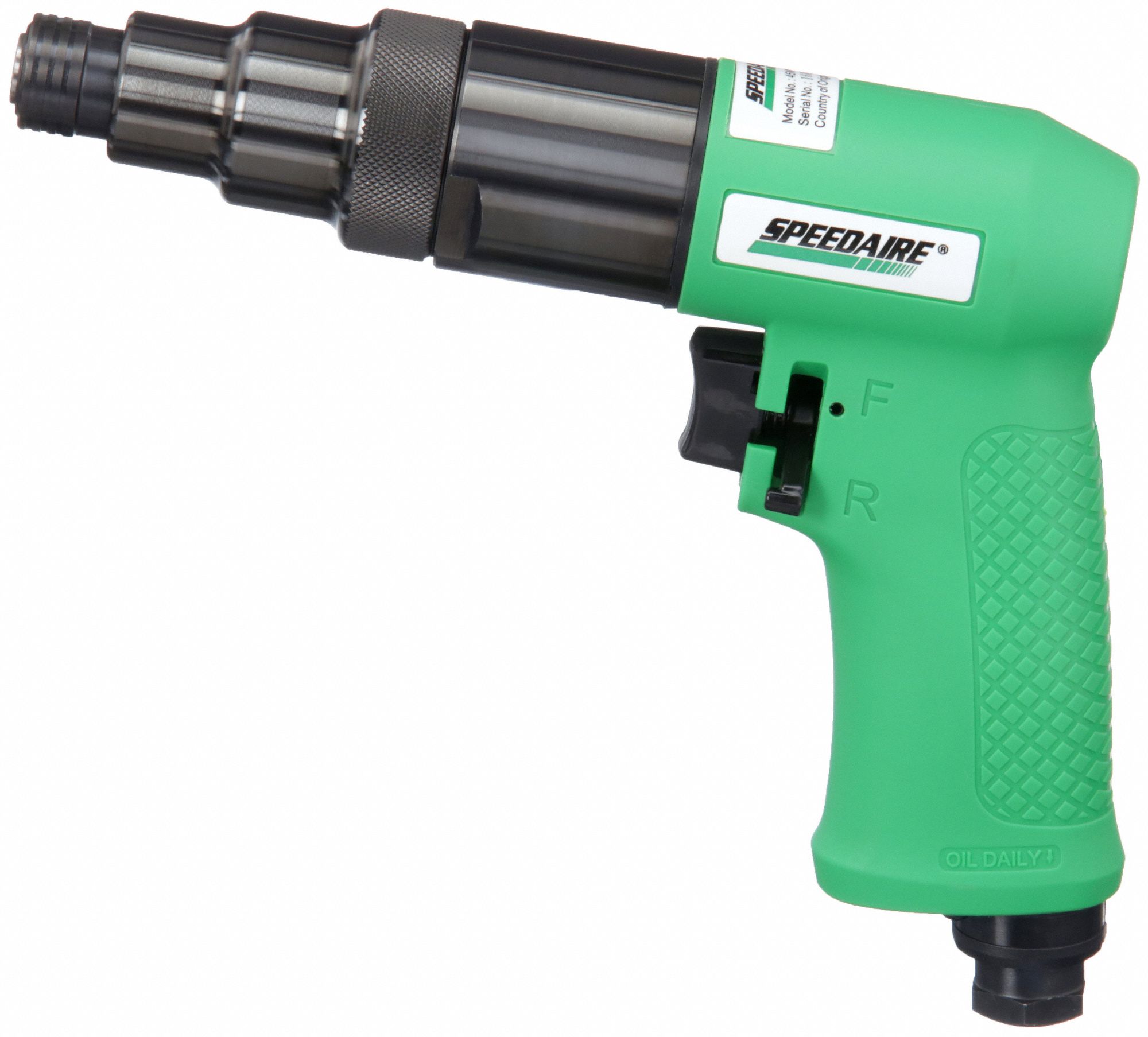 SPEEDAIRE Screwdriver 1/4 in, Industrial Duty, 1.7 ftlb to 9.5 ftlb