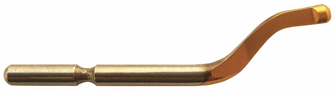 Deburring Replacement Blade: E100PL, TiN-Coated High-Speed Steel, Left Hand