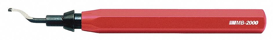 Deburring Tool: E100 Blade, MB2000 Handle, Red