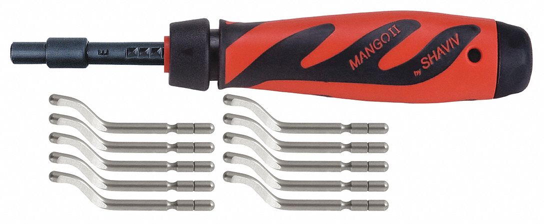 DEBURRING TOOL SET,E100S COBALT BLADES