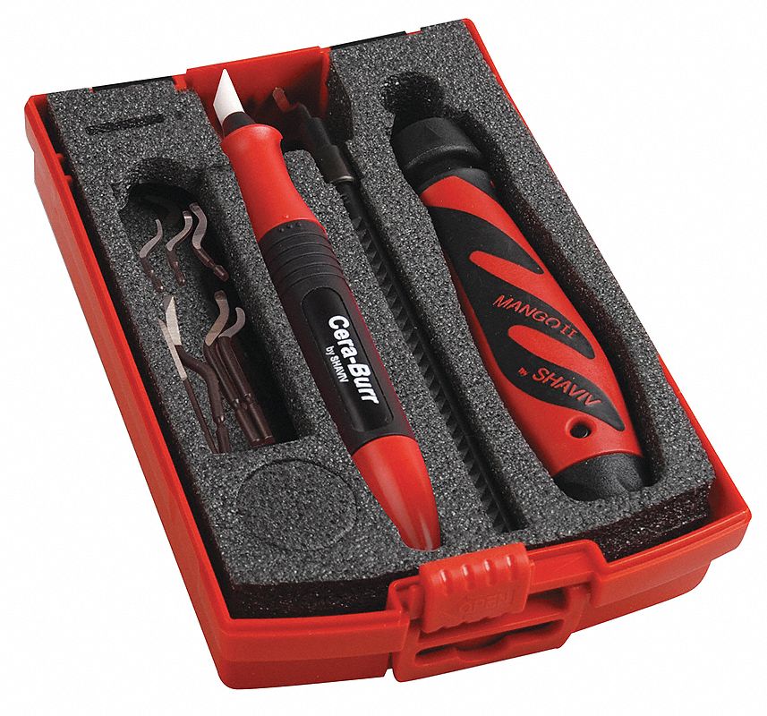 DEBURRING TOOL SET,ALUMINUM,STEEL,TIN