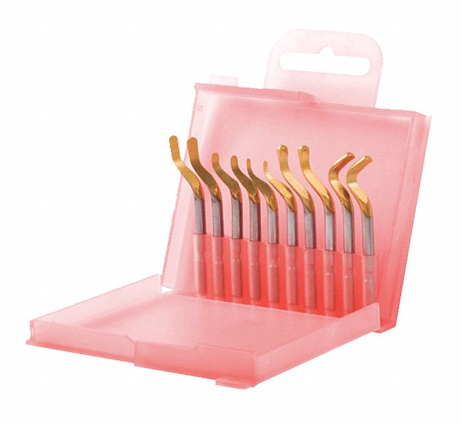 Deburring Replacement Blade Set: E100P/E110P/E111P/E200P/E300P, TiN-Coated High-Speed Steel