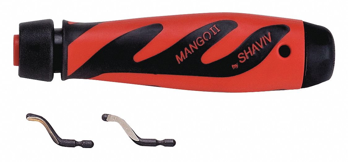 SHAVIV Deburring Tool Set, Plastic, Hi Speed Stl. 45NX6515590060