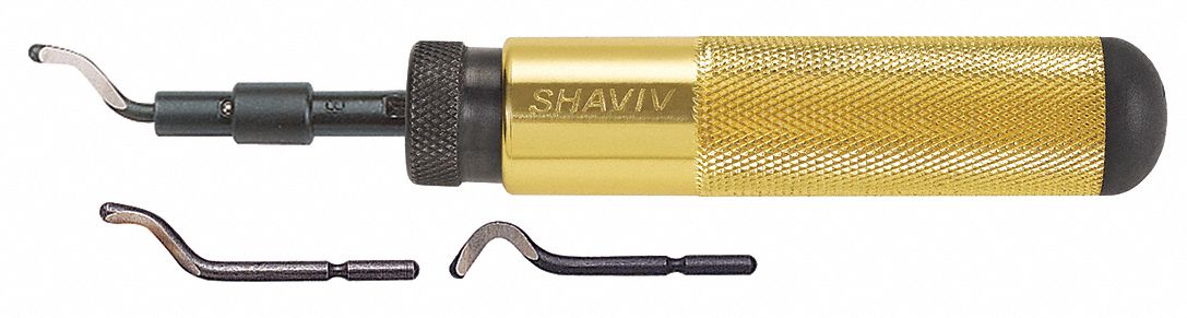 SHAVIV Deburring Tool Set: Aluminum/High Speed Steel, E